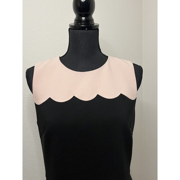 Kate Spade New York Women's Black /Pink Scallop Sleeveless Adorable Dress Size 8 - Picture 2 of 14